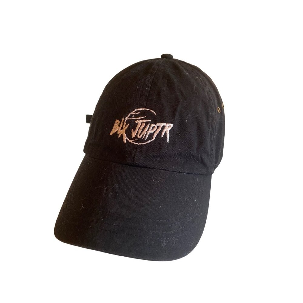 Blk Jupr Embroidered Black Cotton Dad Hat Adjustable Strapback By Athletic Union